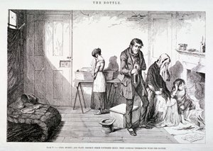 "Pullo", 1847 tekijältä George Cruikshank