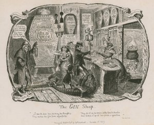 Gin Shop tekijältä George Cruikshank
