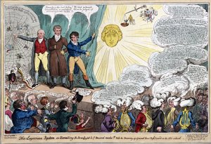 Logierian-järjestelmä tai uuden valon paljastaminen musiikilliseen maailmaan!!Yleisen thoro-bassodiskordin löytäminen vanhan koulun pubissa. 1818 (käsinvärinen kaiverrus)