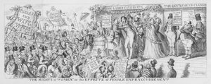 "Naisten oikeudet" tai naisten äänioikeuden vaikutukset tekijältä George Cruikshank