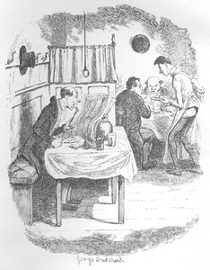 Pitkä, laiha, kalpea henkilö, c1900 tekijältä George Cruikshank