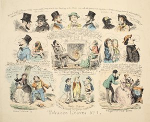 Tobacco Leaves No. 1, pub. 1851. tekijältä George Cruikshank