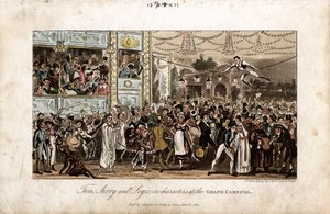 Tom, Jerry ja Logic Grand Carnivalissa, 1821 tekijältä George Cruikshank