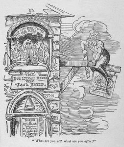 Missä olet Mitä ajat takaa, c1820. tekijältä George Cruikshank