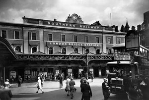 London Bridge Station, Southwark, Lontoo, c1920-c1930.
