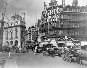 Piccadilly Circus, City of Westminster, Lontoo, 1900-luvun alku.