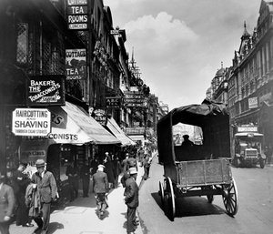 Strand katsot itään, Westminster, Lontoo, 1910-luku.