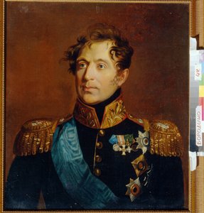 Kenraali kreivi Mihail Miloradovitš (Miloradovitš) (1771-1825) muotokuva. George Dawen (1781-1829) maalaus öljy kankaalle. Englantilainen taide