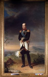 ""Marsalkka Mihail (Michel) Bogdanovich Barclay de Tollyn (Barclay-de-Tolly) (1761-1818) muotokuva (Kreivi Mihail (Michel) Bogdanovitšin (1761-1818) muotokuva George Dawen maalaus1-1298 1829 Mitat 361x258 cm Museo l tekijältä George Dawe