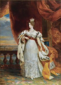 Muotokuva Preussin keisarinna Aleksandra Fjodorovna Charlottesta, keisarit Nikolai I. vaimo 1798-18