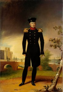 Venäjän tsaari Aleksanteri I:n (1777-1825) (Suuren) muotokuva George Dawen (1781-1829) Pietarin upseeripukumaalauksessa. Eremitaaši museo