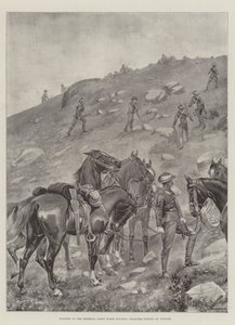 Imperiumin kevythevosen sotilas pitelee latureita hyökkäyksen aikana