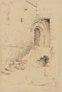 S. Siroa ympäröivällä pihalla, San Remo, tammikuu 1878 (lyijykynä ja wc paperille).