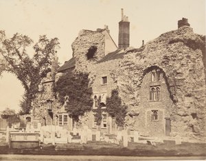 Abbey Churchin jäänteet, Bury St. Edmunds, 1857. tekijältä George Downes