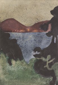Dundee Tayportista, Hämärästä, n. 1898 (akvarelli)