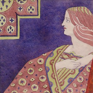 Tutkimus [koristepaneelille], n. 1898-1901 (akvarelli)