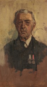 B. Baxterin muotokuva, 90. & 41., n. 1920 (öljy paneelille)