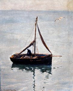 Verkkojen korjaaminen, n. 1910 (öljy kankaalle)
