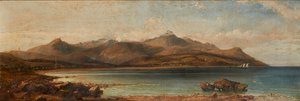 Brodick Bay, Isle of Arran (öljy kankaalle)