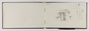 (Luonnoslehti) Vanha portti lähellä Vevey/Frieburg/Schaffhausenia (Vevey/Frieburg/Schaffhausen) tekijältä George Elbert Burr