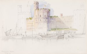 Caernarvonin linna, 1899. tekijältä George Elbert Burr