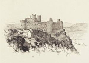 Harlechin linna, Wales tekijältä George Elbert Burr