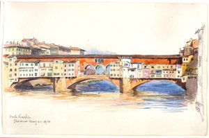 Ponte Vecchio, Firenze tekijältä George Elbert Burr