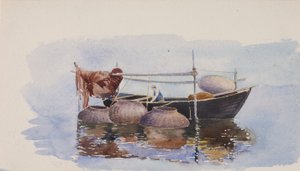 Nimetön - kalastusvene, n. 1900. tekijältä George Elbert Burr