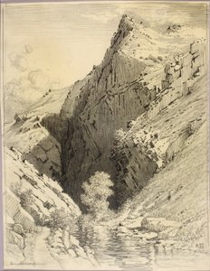 Nimetön (siirtopiirustus Bear Creek Canyoniin, Denver, Colorado) tekijältä George Elbert Burr