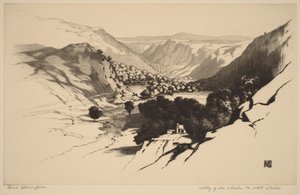 Lledrin laakso, Pohjois-Wales (nro 1) tekijältä George Elbert Burr