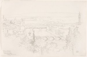 Näkymä S. Miniatosta, Firenze tekijältä George Elbert Burr