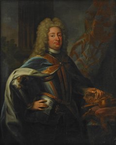 Ruotsin kuninkaan Frederick I muotokuva 1676-1751