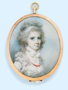 Rouva Thomas Graham (s. Ann Paul) (akvarelli norsunluun)