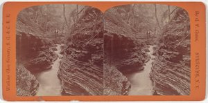 Watkins Glen Scenery, Shadow Gorge,c. 1860 (kuva) tekijältä George F. Gates