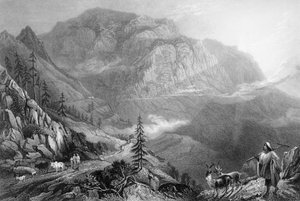 "Mohuna, lähellä Deobunia", 1838.
