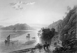 "Ganges saapuu tasangoille lähellä Hurdwaria", 1838.