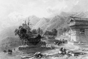"Khandoon kylä Choor-vuorella", 1838.