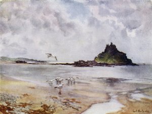 Pyhän Mikaelin vuori (väri litho)