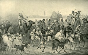 Native Auxiliaries Hurrying to Delhi, 1850-luku, 1901. tekijältä George Francklin Atkinson