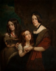 Lady Caroline Towneley kahden tyttärensä, Caroline ja Emilyn kanssa (kopio Francis Grantin mukaan), 1860