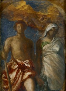 Aika ja kuolema, c1868 tekijältä George Frederick Watts