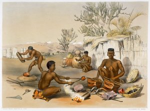 Zulun sepät työssä, 1849 tekijältä George French Angas