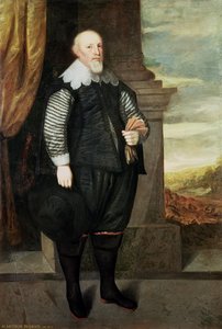 Sir Arthur Ingramin (n.1570-1642) muotokuva 1638 (öljy kankaalle) tekijältä George Geldorp