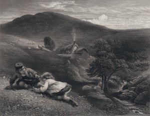 Robert Burnsin kuvitus Auld Lang Synelle