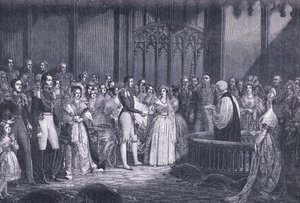 Kuningatar Victorian häät jKr 1840 tekijältä George Hayter