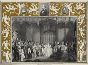 Kuningatar Victorian ja Saksi-Coburgin ja Gothan prinssi Albertin häät St Jamesin palatsissa, 10. helmikuuta 1840