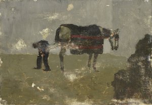Seppä Harmaan kanssa tekijältä George Hendrik Breitner