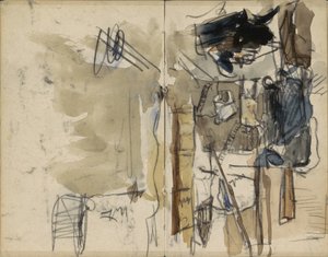 Näkymä Kalverstraatille Amsterdamissa lähellä Gerzon-tavarataloa tekijältä George Hendrik Breitner