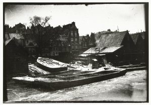 Näkymä telakalta Prinseneilandissa Amsterdamissa tekijältä George Hendrik Breitner