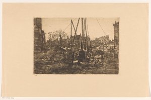 Paalutustyöt Raadhuisstraatilla Amsterdamissa tekijältä George Hendrik Breitner